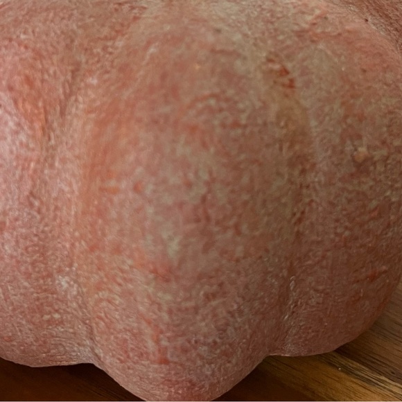 3 New Hand Painted Foam Pumpkins Vintage Olive Ateliers RH Style Old Rustic Hom - Picture 5 of 10